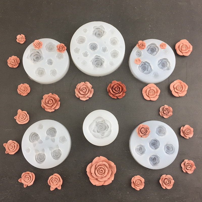 Soap Making Name - 3d Rose Bloemvorm Blad Siliconen Mallen