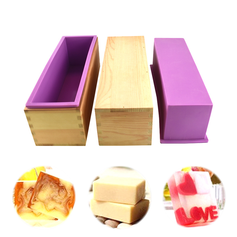 Soap Making For Beginners Book - Siliconen zeepvorm Flexibele rechthoekige broodvorm met
