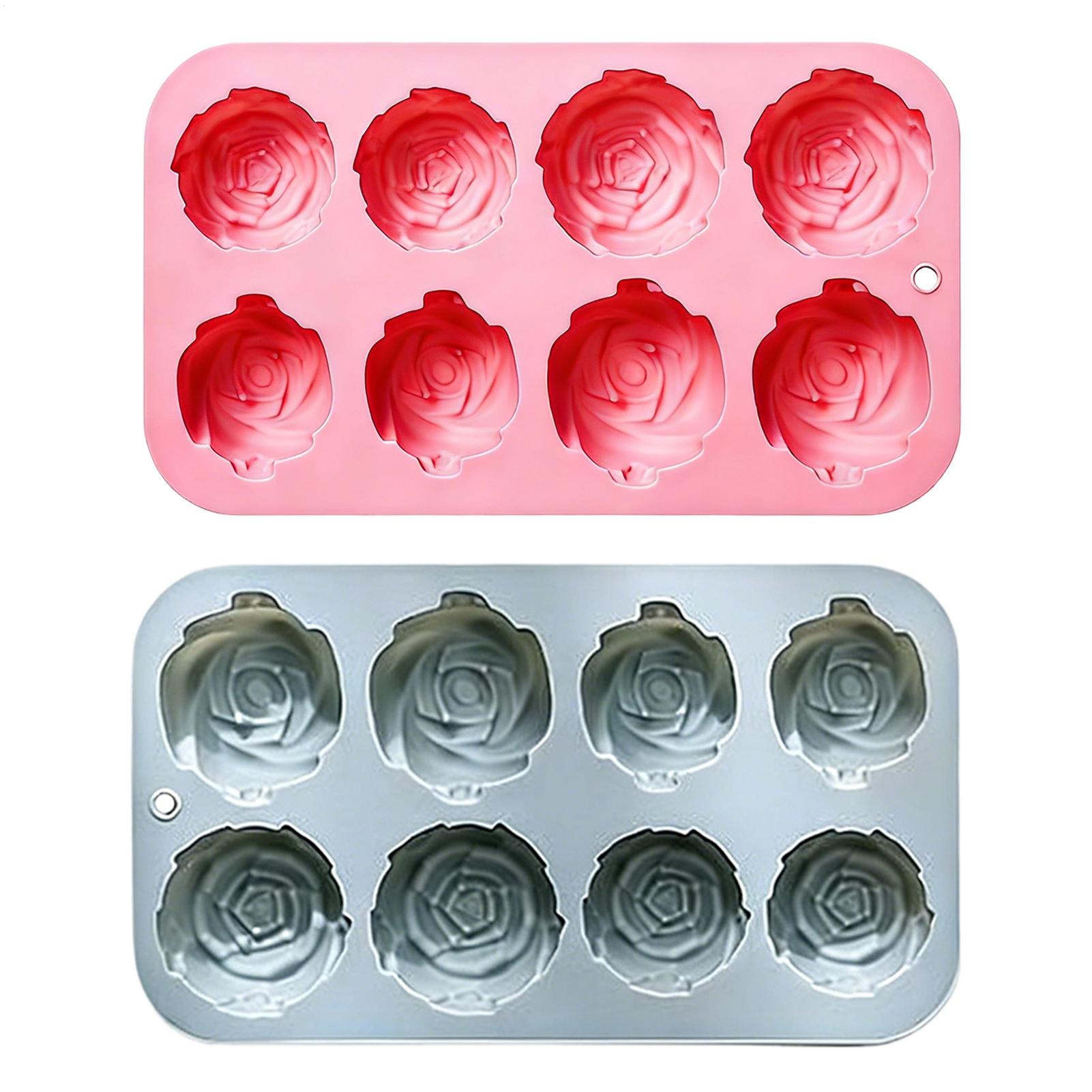 Soap Making Home - 8-gaats roosvormige siliconen mallen voor handgemaakte