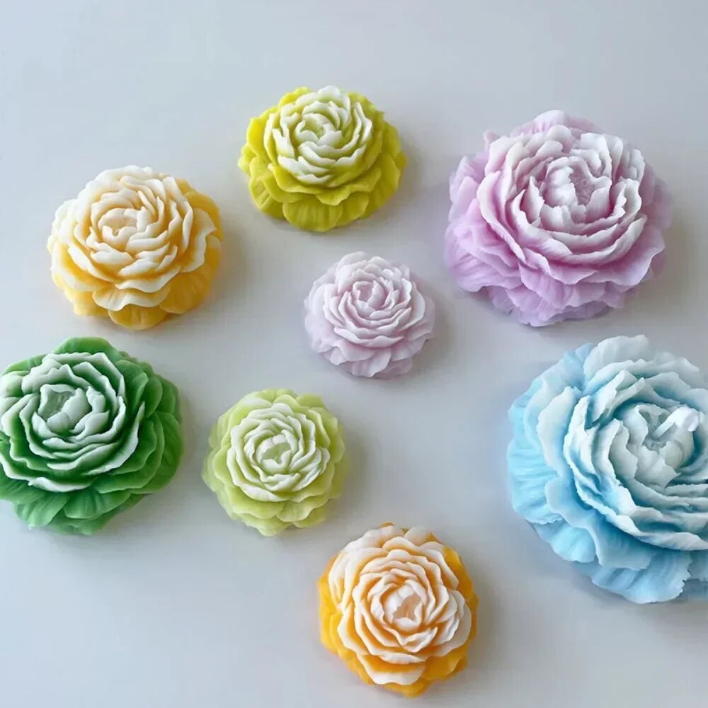 Soap Making Business - 3D Pioen Kaars Siliconen Mal DIY