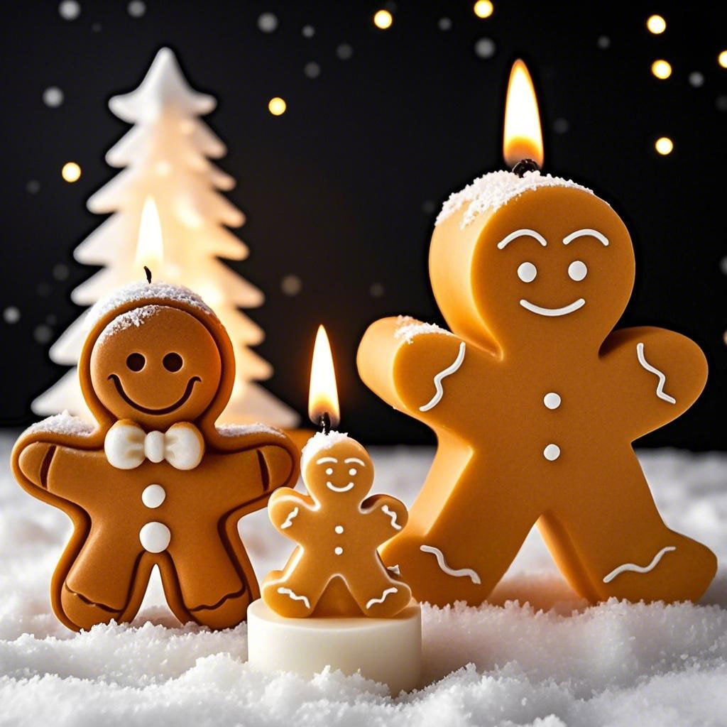 Soap Making Business - DIY Cartoon Gingerbread Man Siliconen Kaars