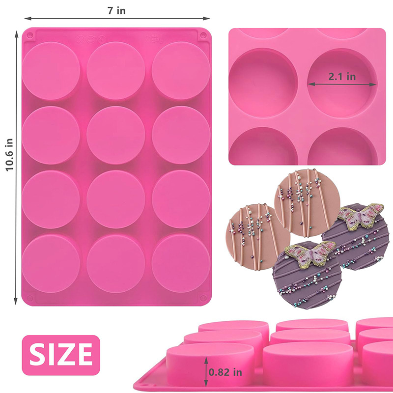 Ronde siliconen mallen met 12  - Soap Making Name recensie en prijs