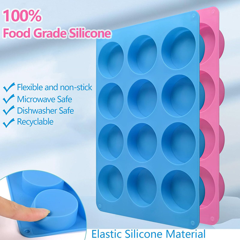 Ronde siliconen mallen met 12  - Soap Making Name recensie en prijs