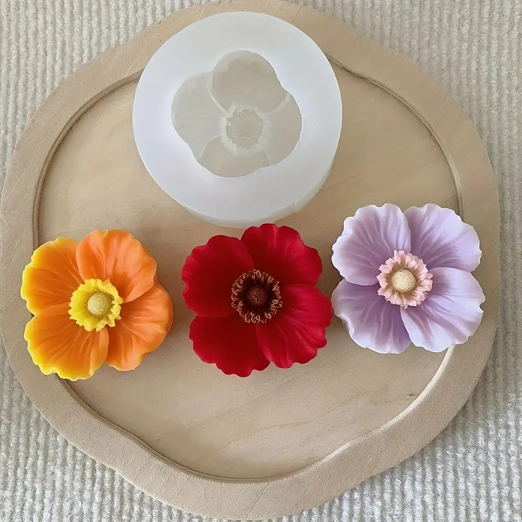 Bloemvormige siliconen kaarsvo - Soap Making Home recensie en prijs
