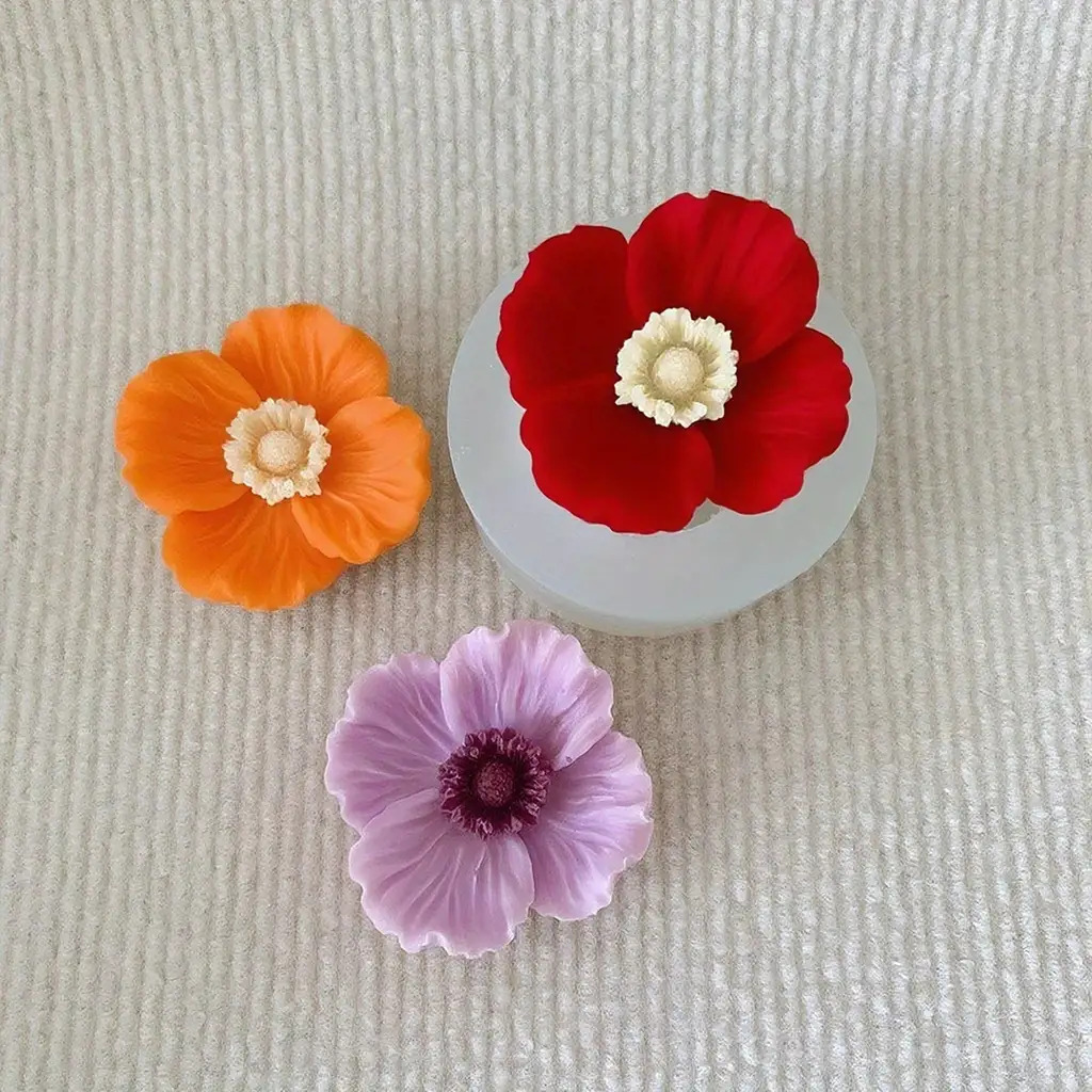Bloemvormige siliconen kaarsvo - Soap Making Home recensie en prijs