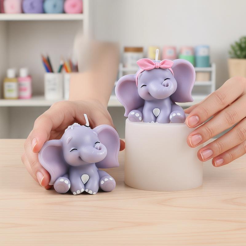 Schattige 3D olifant siliconen - Soap Making Name recensie en prijs