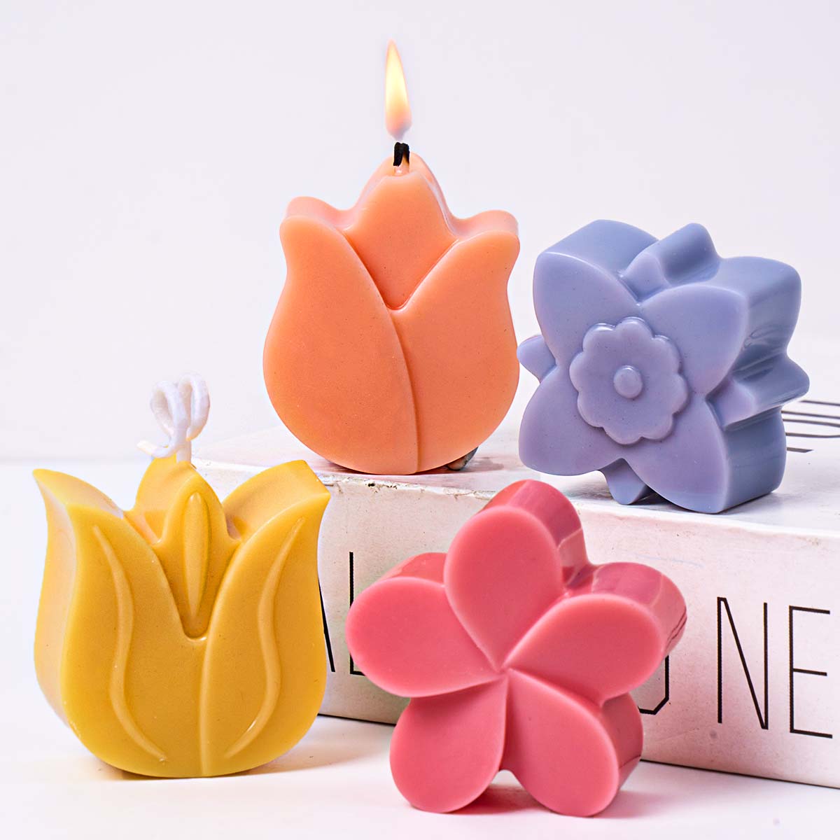 Bloemvorm Siliconen Kaars Schi - Soap Making Home recensie en prijs
